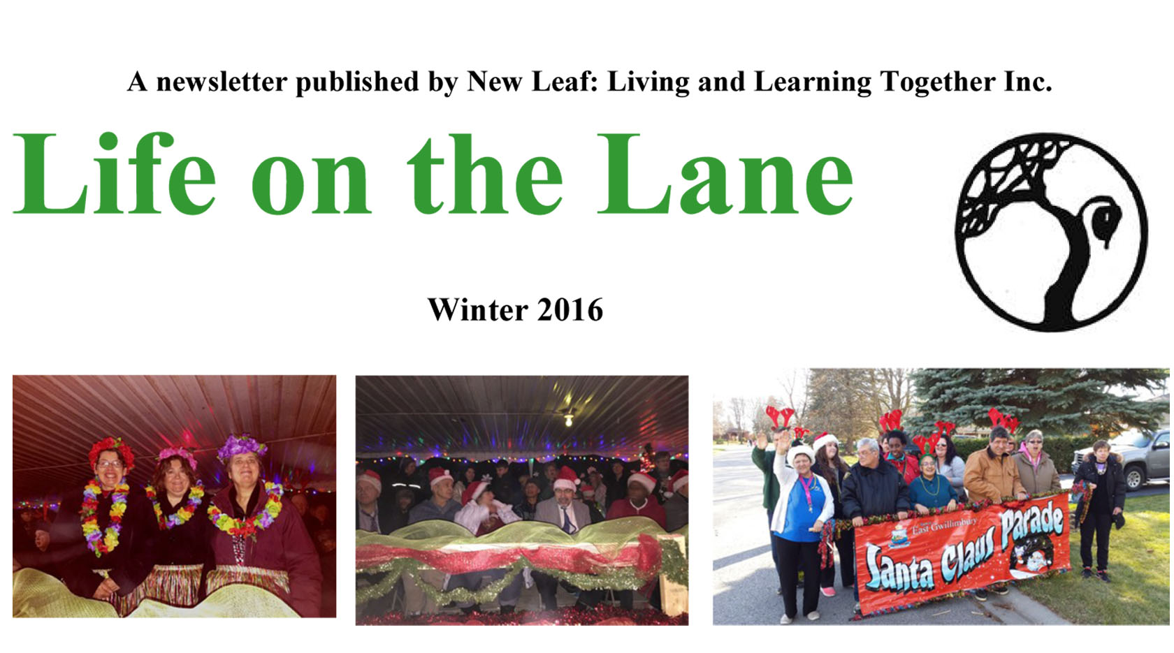 Winter 2016 Newsletter